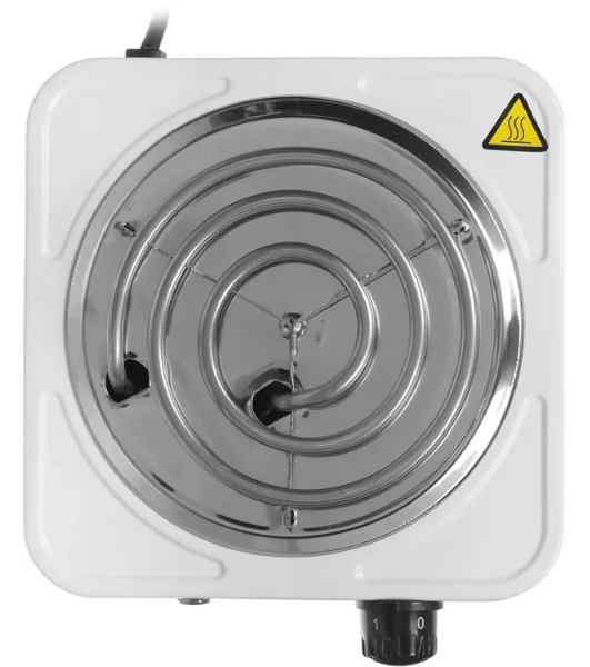 Электрическая плитка Centek CT-1508 (белый) 1конфорка ТЭН 140мм, 1000Вт, индикатор работы