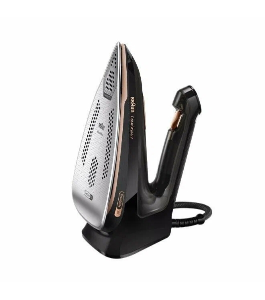Утюг Braun FI7276BK черный/золотистый, 2000 Вт, 55 г/мин, 240 г/мин, 350 мл