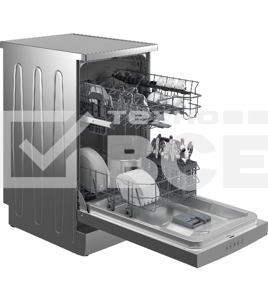 Посудомоечная машина Beko BDFS15020S отдельностоящая, серебристый