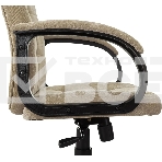 Кресло руководителя Бюрократ CH 002 Fabric Light-21 песочный, крестов. пластик, фото12