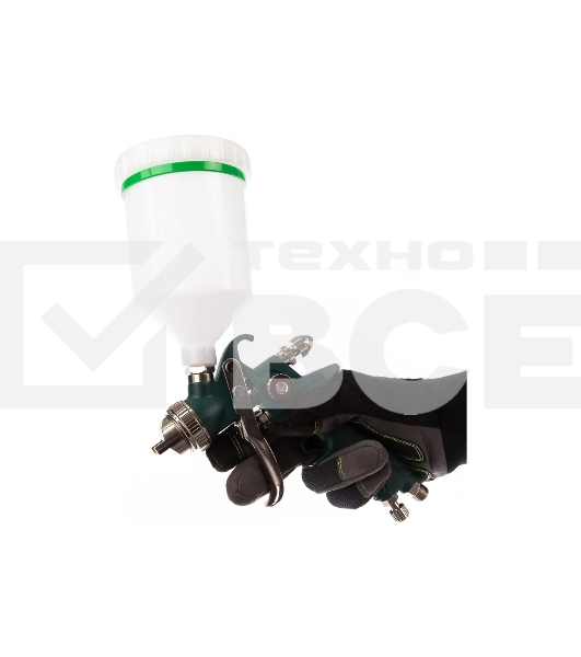 Краскопульт пневматический KRAFTOOL AirKraft 06522-1.4hvlp c верхним бачком 1.4мм