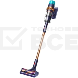 Пылесос вертикальный Dyson SV23 GEN5 DT ABS (447002-01) желтый/синий, питание от аккумулятора, 262 Вт, уборка сухая, пылесборник 0.77 л, работа от АКБ max 70 мин.