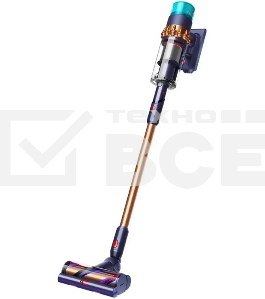 Пылесос вертикальный Dyson SV23 GEN5 DT ABS (447002-01) желтый/синий, питание от аккумулятора, 262 Вт, уборка сухая, пылесборник 0.77 л, работа от АКБ max 70 мин.