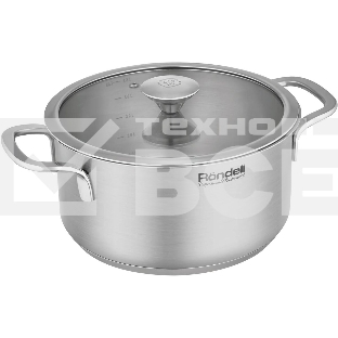 Кастрюля Rondell Modern RDS-1748, 4.8л, 24см, с крышкой, стальной