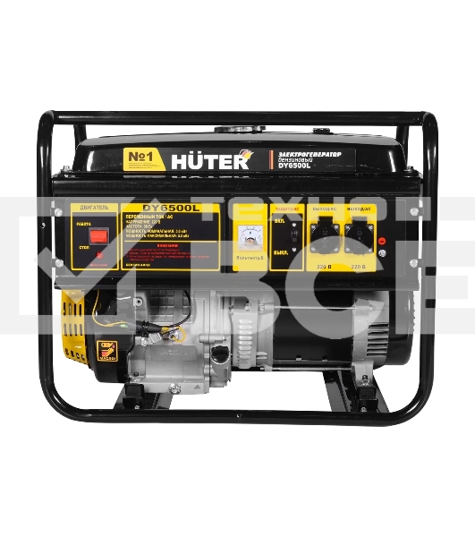 Электрогенератор бензиновый Huter DY6500L, 5.5 кВт, 71 дБ, 74.5 кг