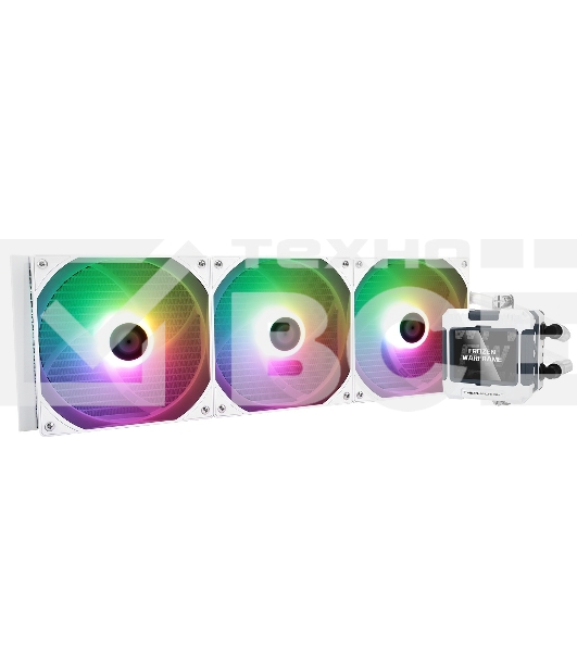 Система водяного охлаждения Thermalright Frozen Warframe 420 ARGB Soc-AM5/AM4/1200/1700/1851 белый 4-pin 29.8dB Al LCD Ret (F-WFRAME-420-WH-ARGB)