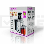 Соковыжималка центробежная Viconte VC-5001 1200 Вт, 0.75 л, серебристый/черный, фото2
