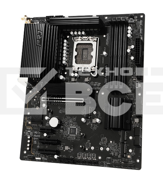 Материнская плата ASRock Z890 PRO-A WIFI, LGA 1851, Intel Z890, 4xDDR5, 4xSATA, 4xM.2, 1xPCIe 5.0 x16, 2xPCIe 4.0 x4, 1xPCIe 4.0 x1, 1xHDMI, 1xDP, 1xThunderbolt 4, 1x2.5Gb LAN, 4xUSB-A 3.2 Gen 1, 2xUSB-A 3.2 Gen 2, 1xUSB-C 3.2 Gen 2, 2xUSB-C Thunderbolt 4
