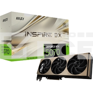 Видеокарта MSI RTX5070 INSPIRE 3X OC 12GB GDDR7 192bit 3xDP HDMI 3FAN RTL