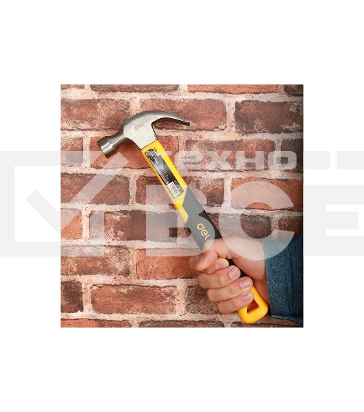 Молоток-гвоздодер Deli DL5001 250 гр Фибергласовая рукоять.