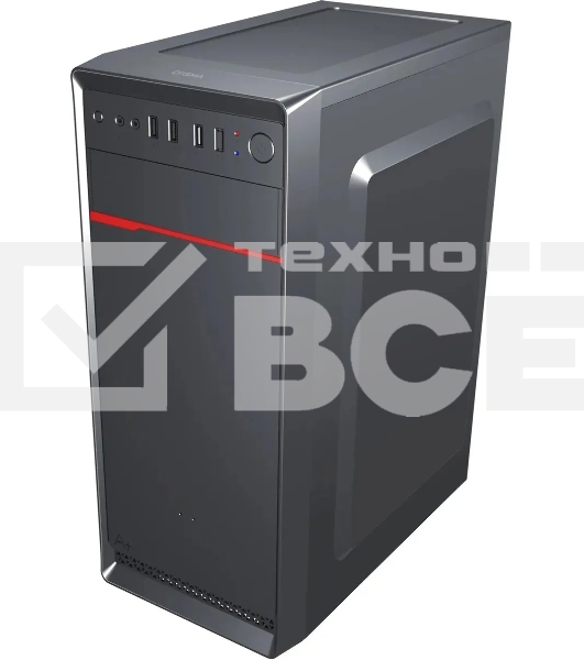 Компьютерный корпус Digma DCC-MD302 черный без БП ATX 1x80мм 3x120мм 2xUSB 2.0 2xUSB 3.0 audio