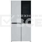 Холодильник LG GR-A24FQAKM серый трехкамерный 382/145л морозилка снизу, No Frost, Side by Side, фото9