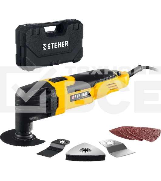 Реноватор STEHER OIS, 400 В, кейс, набор насадок (MFT-400 SK)