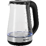 Чайник Vitek VT-1181 стекло Мощность: 2200 Вт. Объем: 1.7 л, фото 1