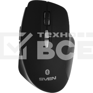 Мышь беспроводная SVEN RX-590SW черный, 1600 dpi, радиоканал, Bluetooth, USB, кнопки - 7