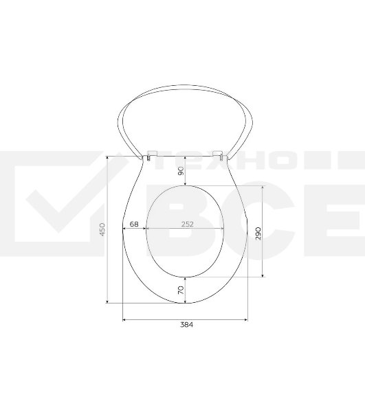 Сиденье для унитаза Виктория белое