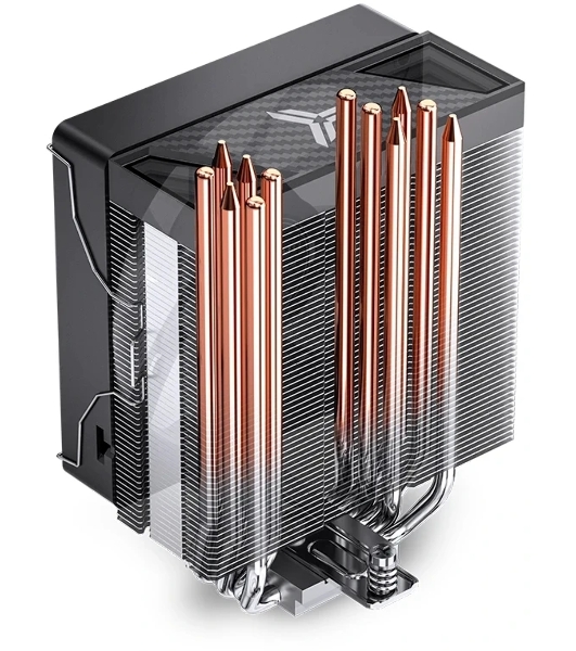 Кулер для процессора Jonsbo CR-1000 V3 PRO ARGB Black, 120 мм, алюминий/медь, 800-1800 об/мин, 17.4-33.2 дБ, 4-pin PWM, 230 Вт, высота 157 мм, ARGB