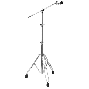 Стойка STAGG LBD-52 двойная 'журавль' для тарелки, 52 серии, 3-х секционная прочная металлическая конструкция, диаметры трубок 25 мм, 22 мм, 19 мм, двойные ножки, максимальная высота 180 см, длина стрелы 39 см, вес 3,35 кг, отделка хром