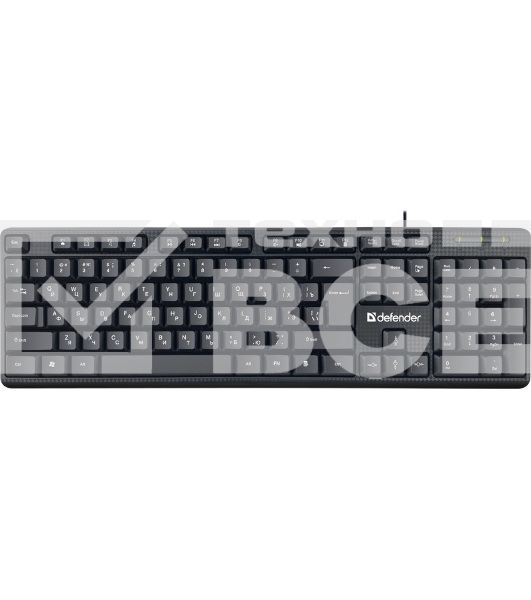 Клавиатура Defender Daily HB-162  проводная, USB, чёрный