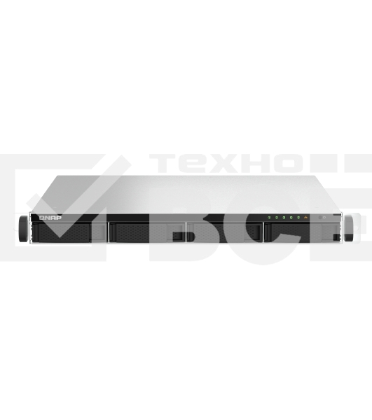 Сетевое хранилище SMB QNAP TS-464U-8G NAS 4 HDD trays, rackmount 1U, 1 PSU. 4-core Intel Celeron N5105/N5095 2.0-2.9 GHz, 8 GB RAM MAX, 2x2.5GbE, 2xUSB 3.2 Gen 2 (10Gbps), 2xUSB 2.0, 1xHDMI, PCIe Gen 3 x2 , W/o rail kit RAIL-B02