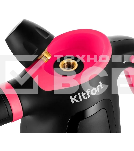 Пароочиститель ручной Kitfort КТ-9170-1 1050Вт черный/малиновый