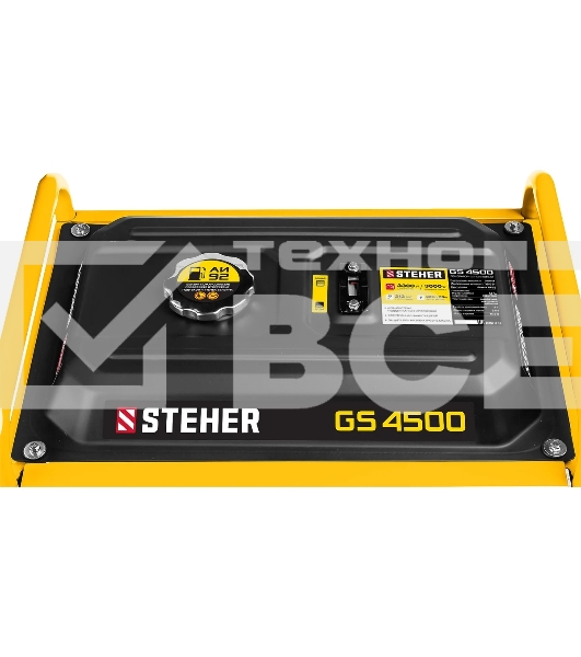 Электрогенератор бензиновый STEHER GS-4500, 3.3 кВт, 72 дБ, 39 кг