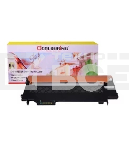 Картридж лазерный Colouring CG-W2072A (№117A) Yellow (700 копий) для принтеров HP Color Laser 150nw/150a/178nw/179fnw