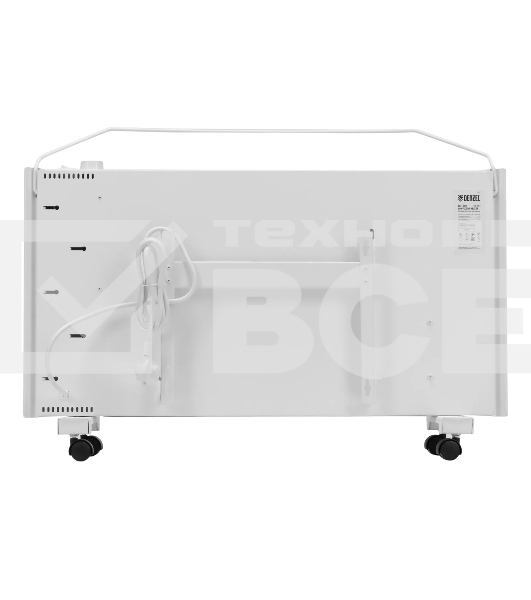 Конвектор Denzel XCE-2000 белый, 2000 Вт, 25 м2, термостат