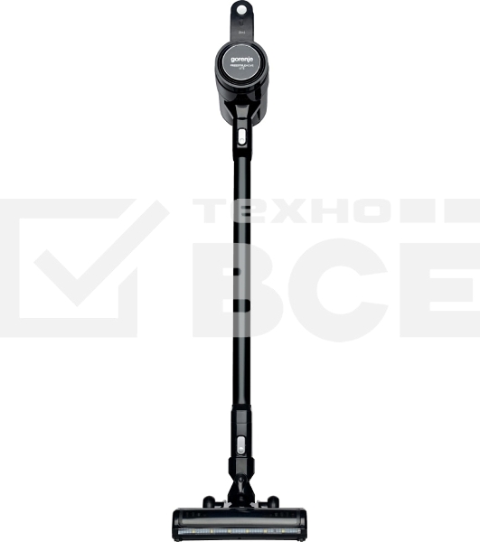Пылесос вертикальный/ручной Gorenje SVC216FMLBKII черный, от аккумулятора, 25 Вт, уборка сухая, пылесборник 0.5 л, работа от АКБ max 45 мин.