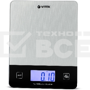 Весы кухонные электронные Vitek VT-8010 макс.вес:10кг серый
