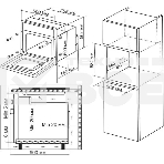 Духовой шкаф электрический Hyundai 6006.03 BG черное стекло, фото2