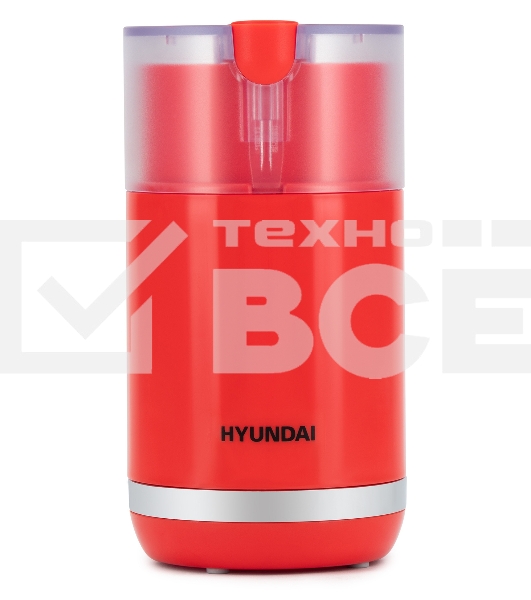 Кофемолка Hyundai HYC-G3272 200Вт сист.помол.:ротац.нож вместим.:70гр красный