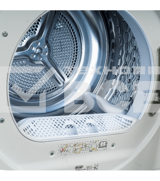 Сушильная машина Delonghi DTD 8105 Н FABIO белый, 8 кг, сушка - конденсационная, программ - 15, 59.6 x 84.5 x 56.5 см