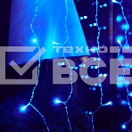 Занавес светодиодный с эффектом мерцания 3х2м Соединяемый 240 светодиодов Синий свет Провод прозрачный, фото9
