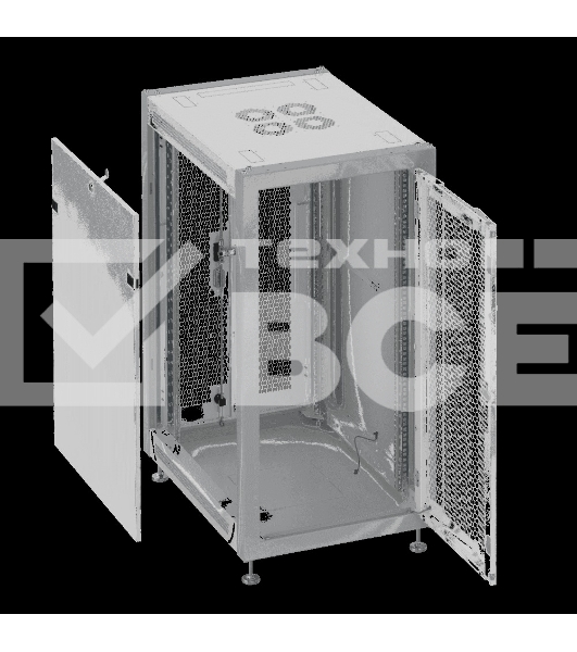 Шкаф коммутационный Sysmatrix SL 6615.733 напольный 15U 600x600мм пер.дв.перфор. задн.дв.перфор. 800кг серый 450мм 37кг 800мм IP20 металл