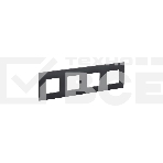 Рамка 4-м IEK SKANDY SK-F04G графит SK-M42-K53, фото 1