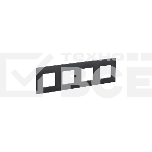 Рамка 4-м IEK SKANDY SK-F04G графит SK-M42-K53