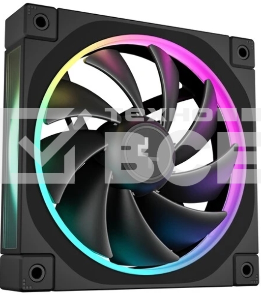 Вентилятор для корпуса DEEPCOOL FL12 черный, 120 мм, 2150 об/мин, 32 дБ, 4 pin