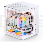Корпус без блока питания JONSBO TK-1, Mini-Tower, TG, no fan, 1xUSB-A 3.2 + 1xUSB-C 3.2, mATX, mITX White, фото4