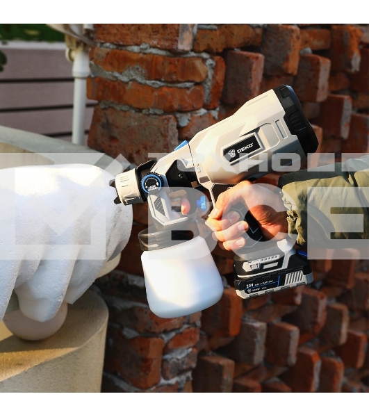 Краскопульт аккумуляторный DEKO SG20DK Max, 20В, 800 мл, 1x3.0А·ч 083-1135