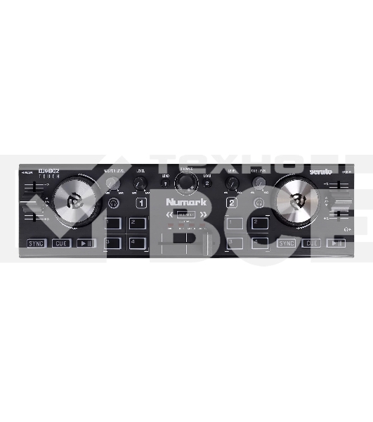 Контроллер DJ Numark [DJ2GO2 Touch] двухканальный, для Serato DJ Lite, встроенная звуковая карта, 1/4