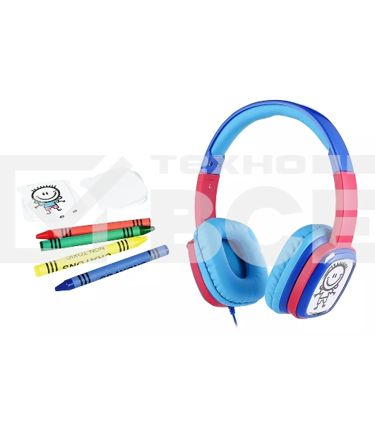 Наушники Harper KIDS HN-302 Blue-Red