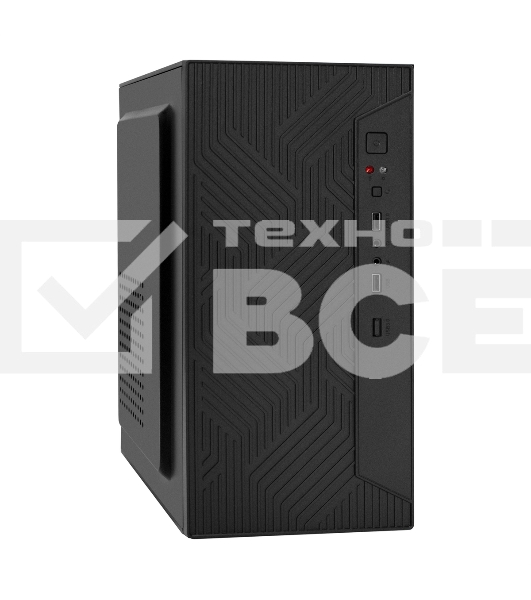 Компьютерный корпус Minitower ExeGate BAA-303M-AAA350 (mATX, БП AAA350 с вент. 8см, 2*USB, HD Audio, черный)