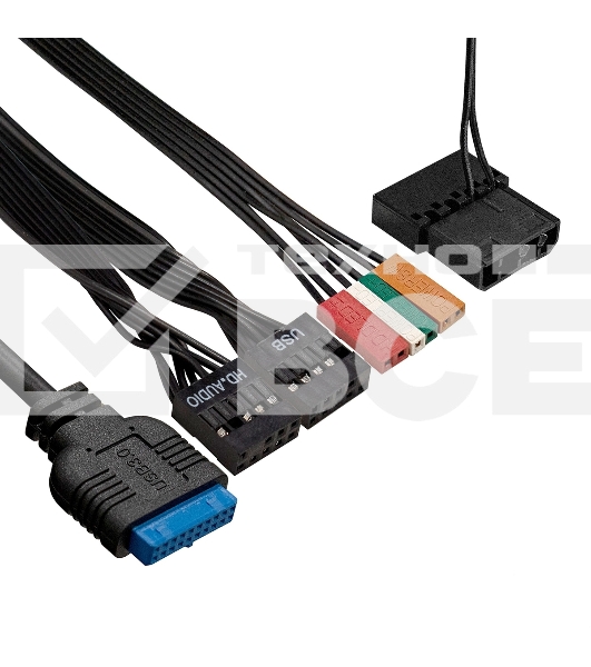 Компьютерный корпус Minitower ExeGate mEVO-9302-RGb (mATX, без БП, 2хUSB+1хUSB 3.0, HD аудио, черный с RGb подсветкой)