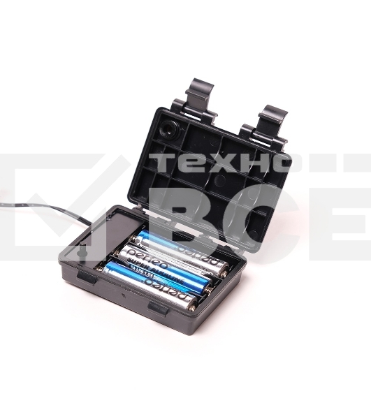 Гирлянда светод. уличн. Funray Лампочки,SE-BULBS-10100WW,3xАА,10м,100LED,20ламп,тепл.бел,черн.шн.2м,