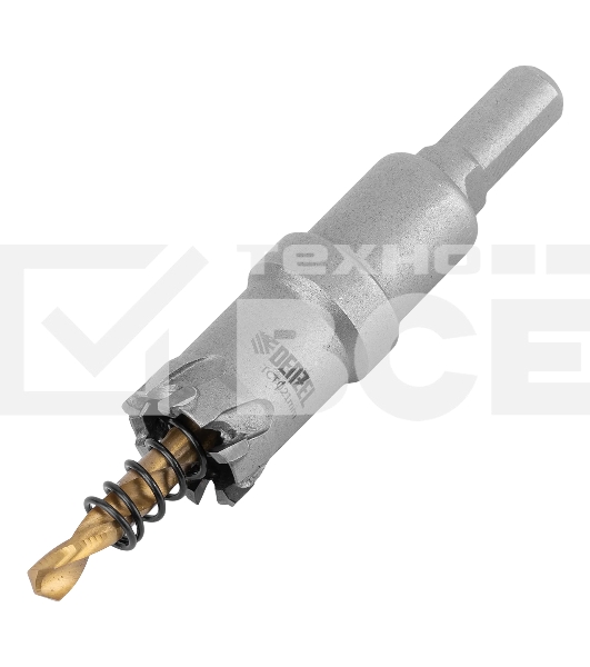 Коронка по металлу Denzel твердосплавная, 21 мм