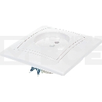 Розетка 1-м СП Мира 16А IP20 без заземл. керам. белый/белый LEZARD 701-0202-121, фото4