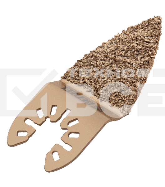 Насадка для МФИ Denzel шлифовальная дельтовидная, HM, по плитке и дереву, 33 мм