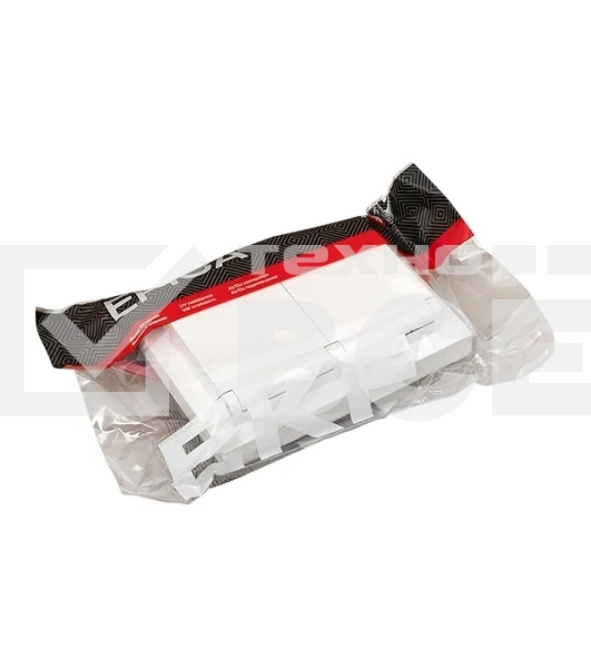 Розетка 2-м EKF UP1-SOW-211-44 СП Эпика 16А IP44 с заземл. защ. шторки с рамкой с крышками механизм бел.