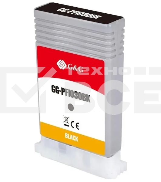 Картридж струйный G&G GG-PFI030BK PFI-030BK черный (55мл) для Canon imagePrograf TA-20/30 TM-240/340